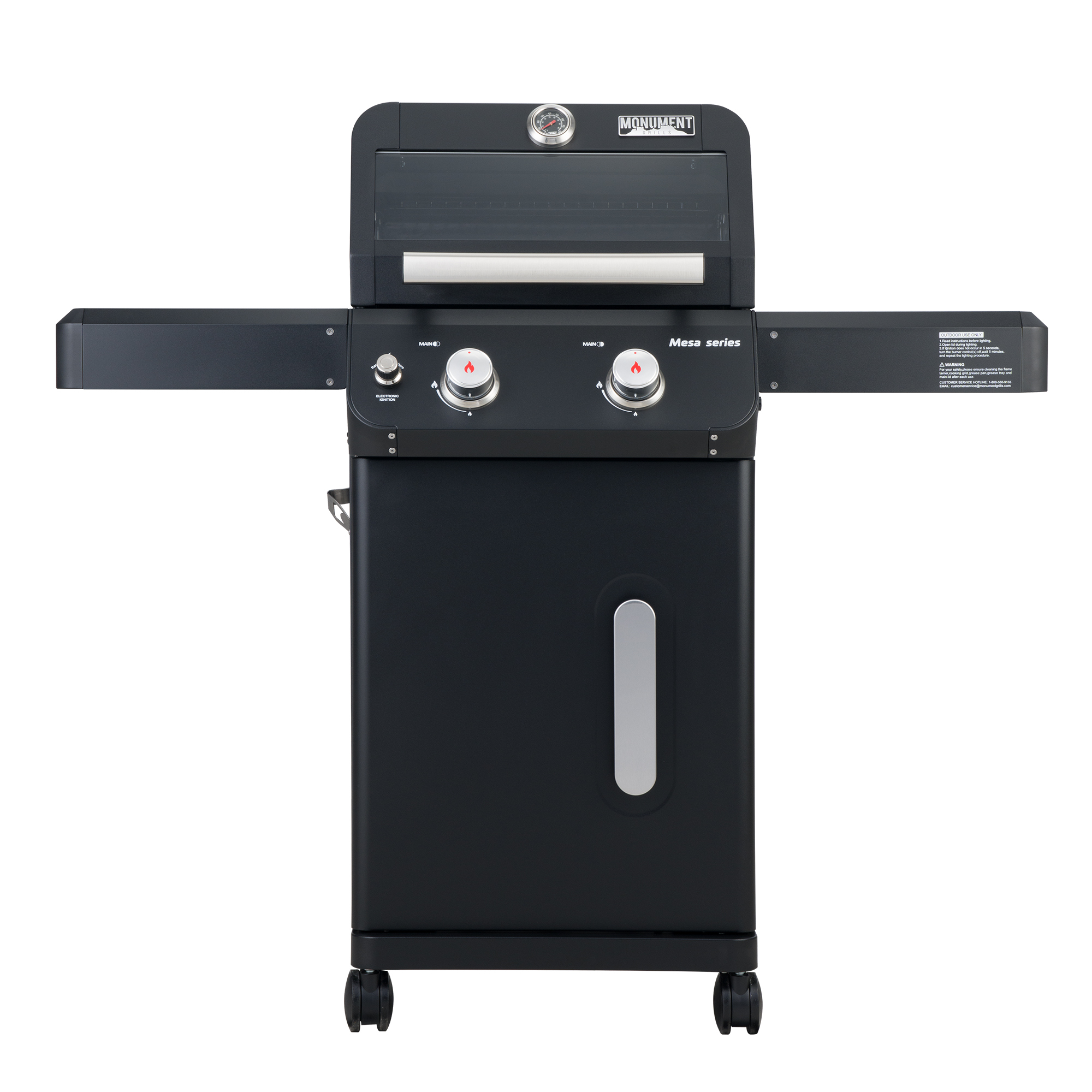 Monument Grills, Black Mesa 2 Burner Grill, Fuel Type Propane, Capacity 15 Gal, Model# M220
